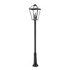 Z-Lite Talbot 4 Light Outdoor Post Mounted Fixture, Black & Clear Beveled 579PHXLXR-511P-BK